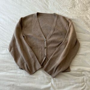 Claude Taupe Cardigan